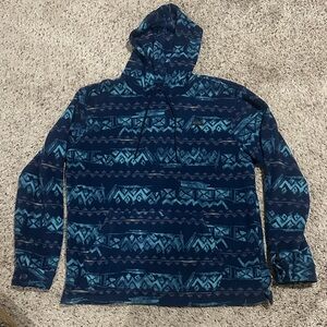 Billabong Blue Patterned Hoodie for Men
